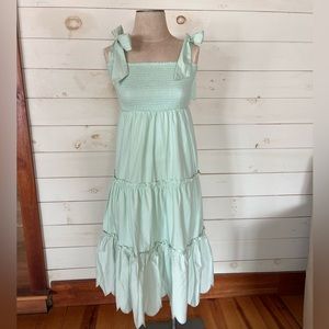 Sail to Sable Mint Green Smocked Dress